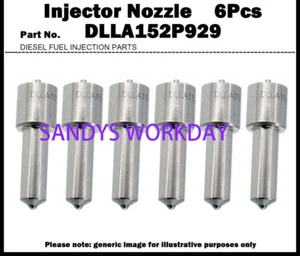 for ISUZU 6Pcs Injector Nozzle DLLA152P929 C/E Series GIGA 6WG1 15.7D 1153004364 - Picture 1 of 1