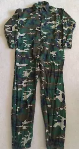 Vintage 80s Game Winner Coveralls Shell Mens Medium Camouflage Lightweight - Picture 1 of 11