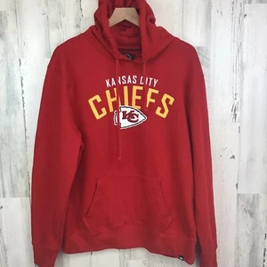 Kansas City Chiefs Hoodie XL Red NFL Team Apparel Fleece Sweatshirt ‘47 -Stain - Picture 1 of 10