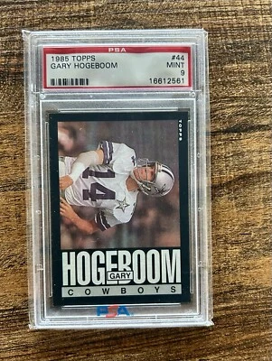 1985 Topps Football Gary Hogeboom Cowboys PSA 9 - Image 1 of 2
