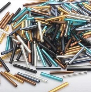 Tube Charm Glass Seed Beads Jewelry Making Loose Spacer Bead Diy Crafting 45g - Picture 1 of 33