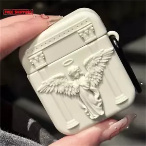 Cute 3D Prayer Angel Silicone Case for Airpods 4 3 2 1 Wireless Charging Protect - Picture 1 of 15