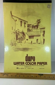 Duro Art Industries Water Color Paper 12x18 inches 12 Sheets Prod No 2415 NOS - Picture 1 of 4