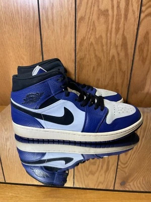 NIKE AIR JORDAN 1 MID SE AZUL REAL PROFUNDO-NEGRO TALLA 12 [852542-400] Foto 1 de 3