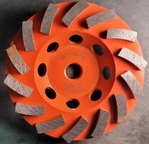Rigid 4 1/2 in Diamond Turbo Cup Grinding Wheel Concrete Stone In Stock! - Picture 1 of 4