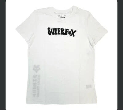 Camiseta para mujer Fox Racing Super Trick SuperFox SS talla mediana blanca Foto 1 de 3