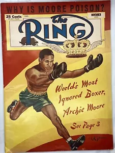 November 1952 The Ring Boxing Magazine Wrestling Archie Moore Famous Fights - Picture 1 of 4