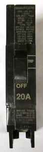 GENERAL ELECTRIC GE Type TEY Circuit Breaker Single Pole 20 Amp TEY120 - Picture 1 of 4