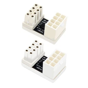 180-Grad-8-Pin-Adapter Desktop-Computer abgewinkeltes Netzteil für Grafikkarte - Photo 1/13
