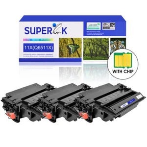 US Stock 3PK Q6511X Toner Cartridge For HP 11X LaserJet 2410 2420N 2430T 2430dtn - Picture 1 of 24