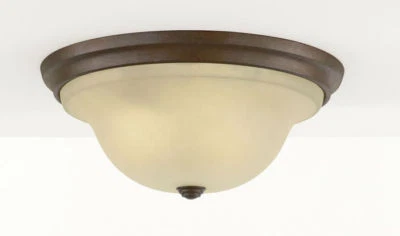 Flush Mount Globe Light Antique Bronze Feiss Vista NIB - Image 1 of 4