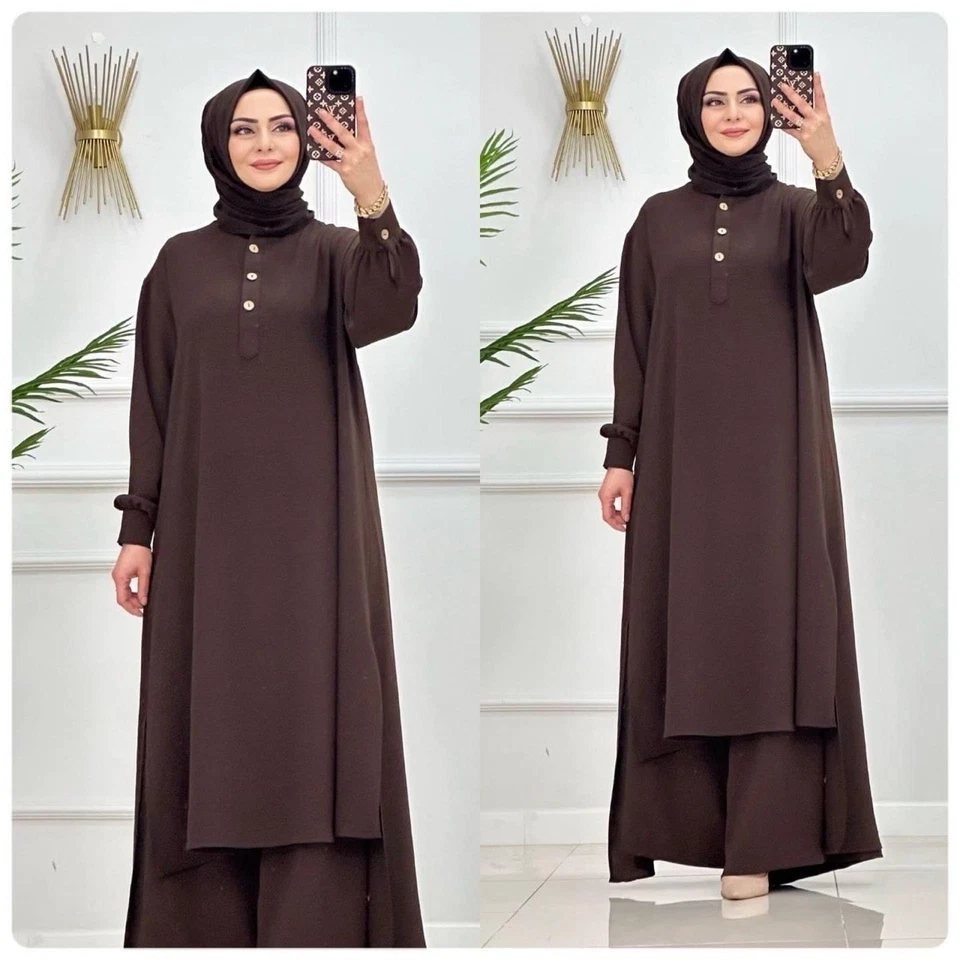 Traje túnica con pantalón. Ideal para verano. Hecho en Turquía.  Foto 1 de 1