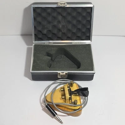 Vibroplex Brass Racer Iambic Paddles IAMBIC-B-TRI Telegraph BUG Morse Ham Radio - Image 1 of 4