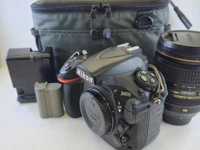 Cámara Nikon D810 DSLR con lente Nikkor SWM VR ED IF Asph 24-120 mm f/1,4 G Foto 1 de 4