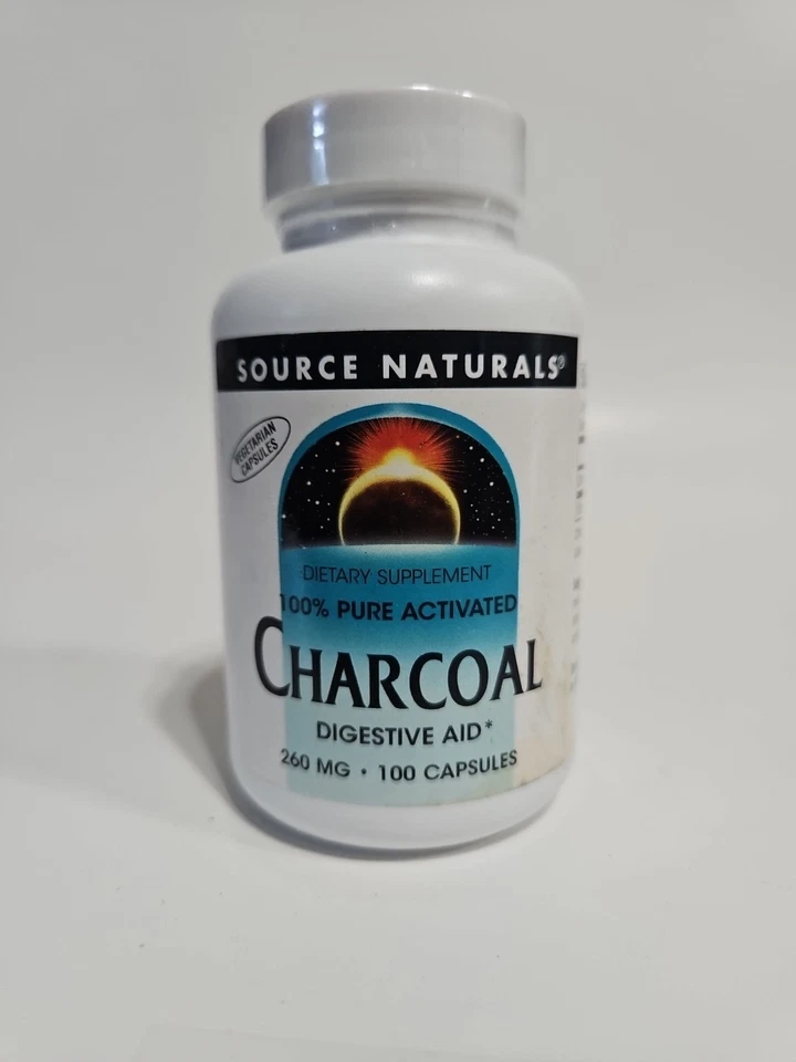 Source Naturals, Ayuda Digestiva de Carbón, 260 mg 100 Cápsulas Exp 1/27 Foto 1 de 3