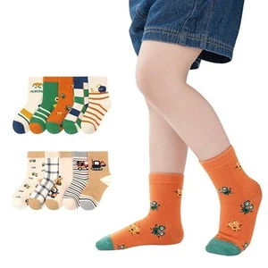 5 Pairs Children's Boys Girls Socks Cotton Ankle Socks Baby Socks 1-12 Years - Picture 1 of 20