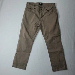 Paige Men's 30 Normandie Straight Twill Tan Khaki Casual Pants pure comfort - Picture 1 of 8
