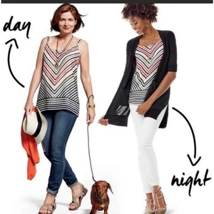 Nuevo con etiquetas Cabi 5043 Linea Chevron Cami Top Talla M - Imagen 1 de 6