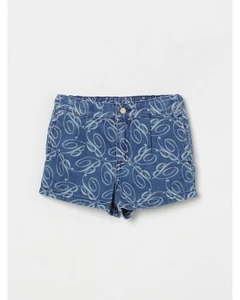 Miss Blumarine Printed Denim Shorts Kids - Picture 1 of 2