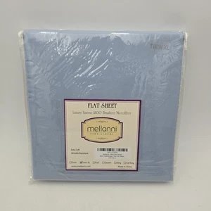 Mellanni Extra Deep Fitted Sheet | Blue Hydrangea TWIN XL | NEW - Picture 1 of 6