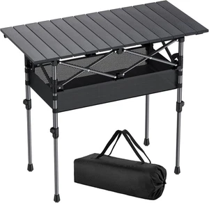 Campingtisch klappbar Gartentisch mit Aufbewahrungsnetz Tasche höhenverstellbar - Bild 1 von 11