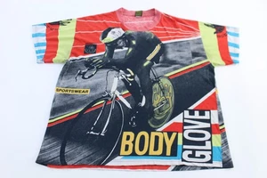 1988 Body Glove Cycling All Over Graphic T-shirt - Picture 1 of 5