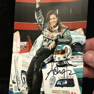 Ashley Force Signed 4x6 photo Autograph Force Racing - Picture 1 of 2