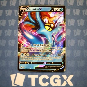 Pokemon - Omastar V - 035/195 - SWSH12: Silver Tempest - Holo - Ultra Rare NM - Picture 1 of 1