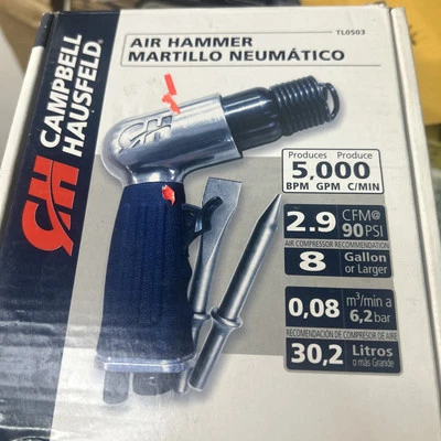 Campbell Hausfeld 1-5/8 英寸冲程气锤 90 PSI,5000 BPM (TL0503) - 全新 — 第 1/4 张图片