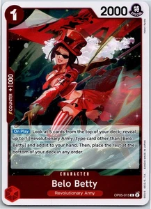 Belo Betty OP05-015 Premium Booster The Best - One Piece English NM R Foil - Imagen 1 de 2