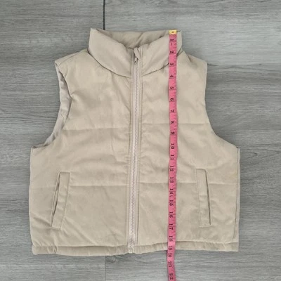 Chaleco beige para niñas talla 10Y Foto 1 de 4