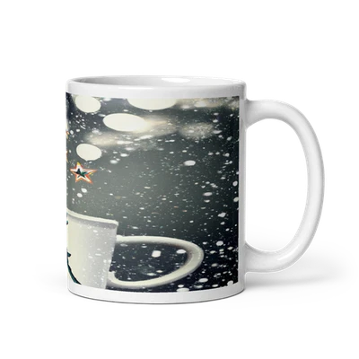 Taza de cerámica Joyful Reindeer and Holiday Lights - 11 oz Foto 1 de 3