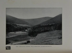 Antigua impresión artística de Williamstown Massachusetts 1902 Boston & Maine Rail Road - Imagen 1 de 8