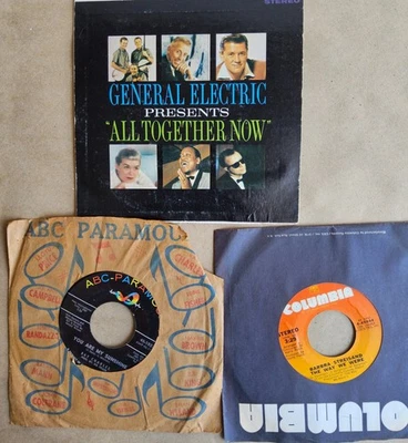 3 vinyl records 45 rpm, Ray Charles, Streisand, GE presents .... - Image 1 of 4