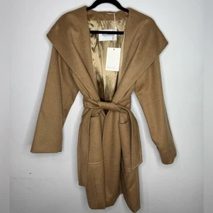 Max Mara Rialto Hair Belted Coat Camel Damengröße 14 - Bild 1 von 7