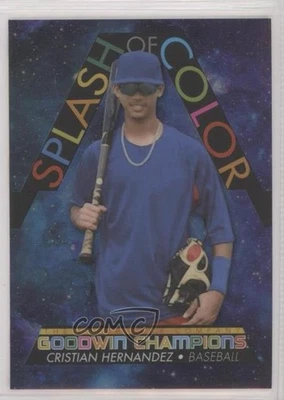 2022 Goodwin Champions Splash of Color Platinum Cosmic /199 Cristian Hernandez - Image 1 of 2