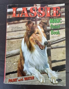 Vintage LASSIE MAGIC PAINT BOOK; 1956/57; Whitman; gebraucht - Bild 1 von 3
