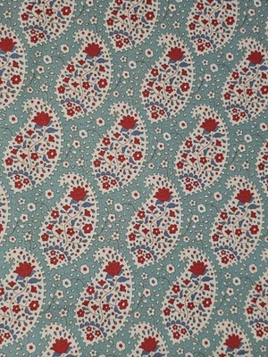 Tilda Jubilee каплевидный бирюзовый пейсли по ярду X 43 дюйма хлопковый принт - Изображение 1 из 3