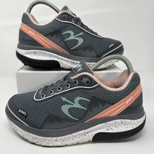 GDEFY Womens Mighty Walk Size 7 Gray Salmon VersoShock Orthotic Walking Sneaker - Picture 1 of 10