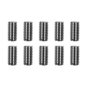10pcs Threaded Inserts Inner M6X1.0 Outer M8X1.25 Length 15MM Male Female Nut - Picture 1 of 24