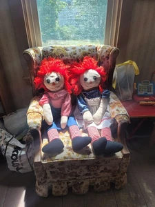 Vintage Raggedy ANN und ANDY Puppen groß - 36 cm Stoffpuppe - neuwertig - Bild 1 von 5