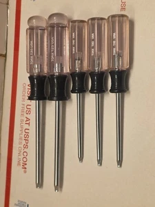 Set Of 5 Craftsman Torx Screwdrivers (T10, T15, T20, T25, T30) - NICE - USA - Picture 1 of 11
