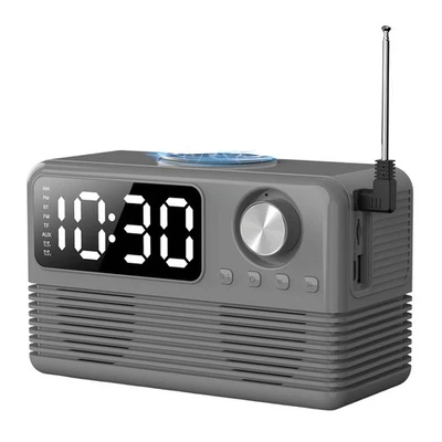 Kabelloser 15-W-Bluetooth-Lautsprecher mit Ladegerät und Radiowecker, 4-in-5838 - Bild 1 von 4