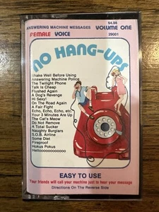 No Hang-Ups Volume One Cassette Tape Answering Machine Messages Female Voice - Picture 1 of 5