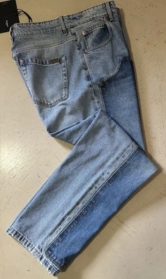 Pantalones de mezclilla Balmain Patchwork azul de cinco bolsillos 34 EE. UU./50 UE NUEVOS CON ETIQUETAS $1290 Foto 1 de 4