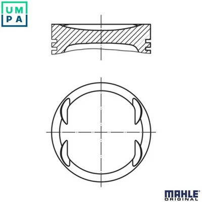 PISTON 012 19 02 FOR Z 14 XEP 1.4L B 14 XEL 4cyl - Image 1 of 4