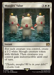 1x - Moogles' Valor - Final Fantasy - NM MTG - Picture 1 of 1