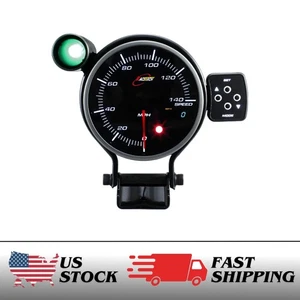 RACETECH Performance Electrical 115mm 4.53" Speedometer Warning Peak 140 MPH - Picture 1 of 10