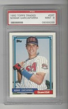1992 Topps Traded #39T Nomar Garciaparra Rookie Card PSA 9