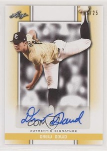2019 Leaf Perfect Game National Showcase Auto Yellow /25 Drew Dowd #BA-DD1 Auto